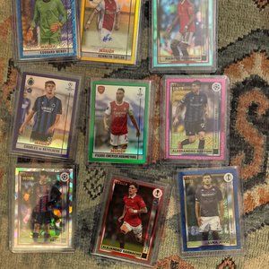 LOT OF 9 MERLIN SOCCER NUMBERED/AUTO